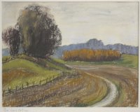 Karoline Ott: Landschaft bei Leutstetten